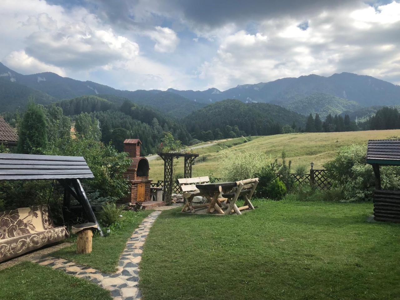 ブラショフ Hot Tub Chalet Retreatヴィラ エクステリア 写真