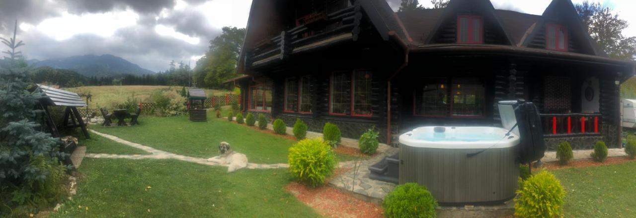 ブラショフ Hot Tub Chalet Retreatヴィラ エクステリア 写真
